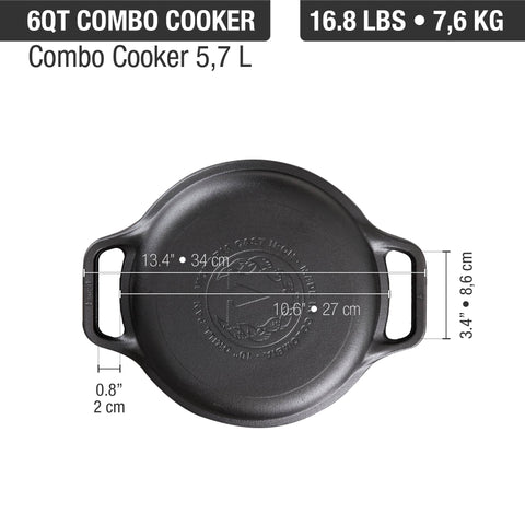 鋳鉄 コンボクッカー 5.7L (6QT)